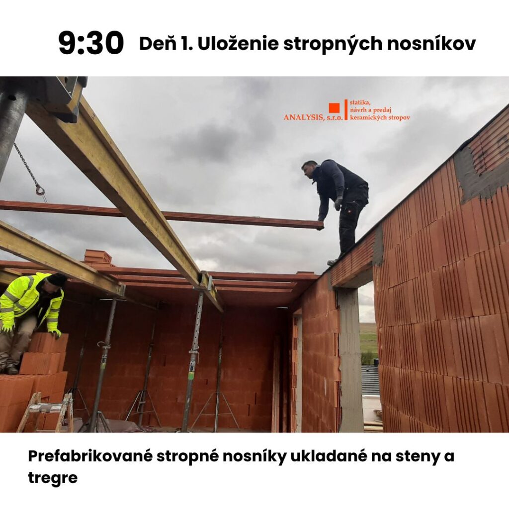 3. Uložnie stropných nosnikov