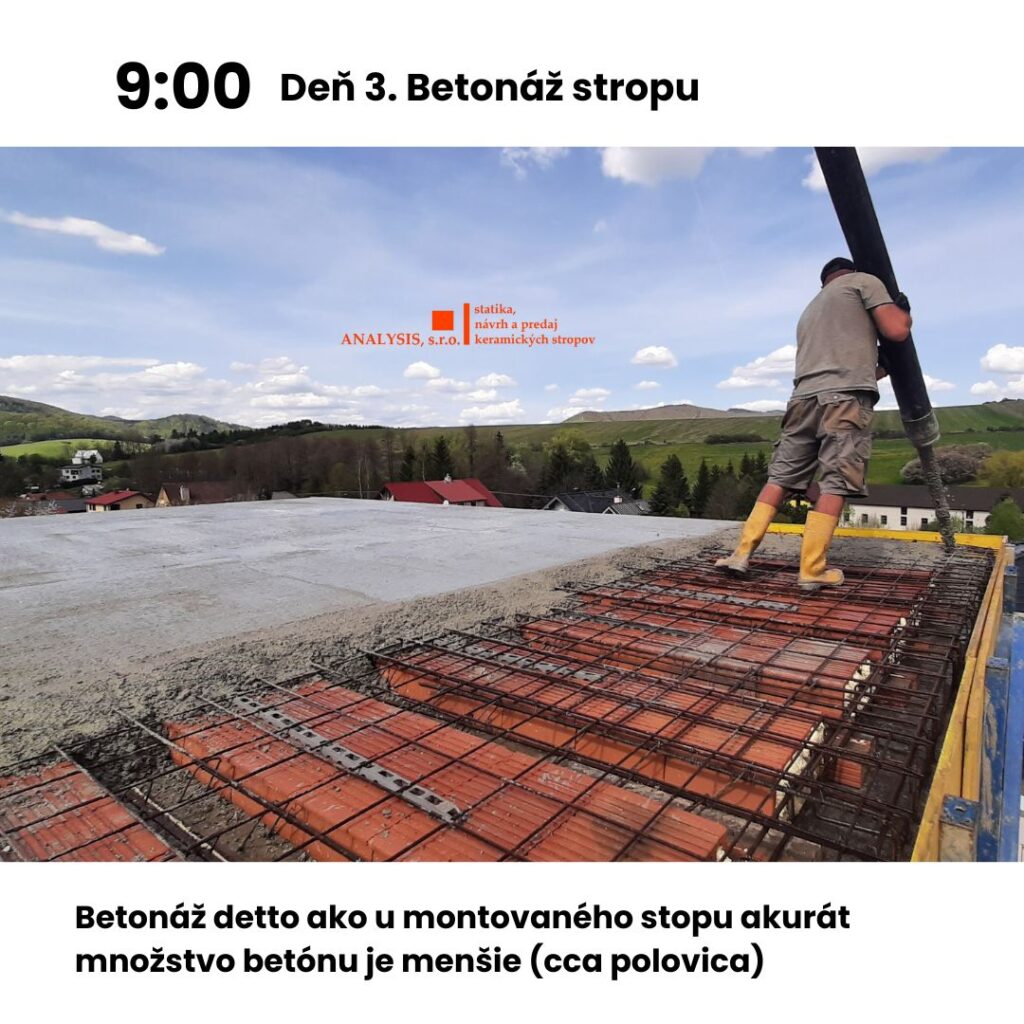 8. Betonáž stropu